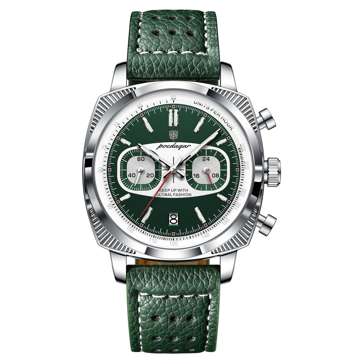 POEDAGAR 838 Original Fashion Men Clock Luminous Waterproof Chronograph Date Watch For Man Luxury Leather Quartz Men’s Watches Reloj