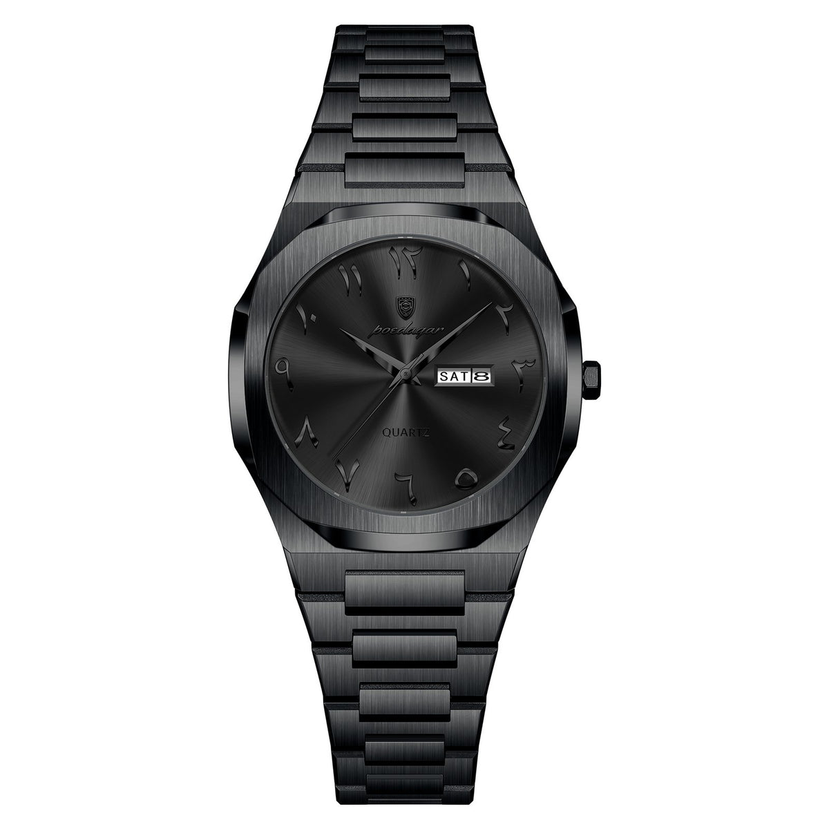 POEDAGAR 798 High Quality Elegant Woman Clock Date Week Waterproof Ladies Watch Quartz Stainless Steel Fashion Women’s Watches