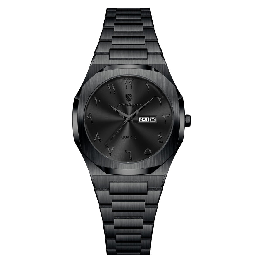 POEDAGAR 798 High Quality Elegant Woman Clock Date Week Waterproof Ladies Watch Quartz Stainless Steel Fashion Women’s Watches