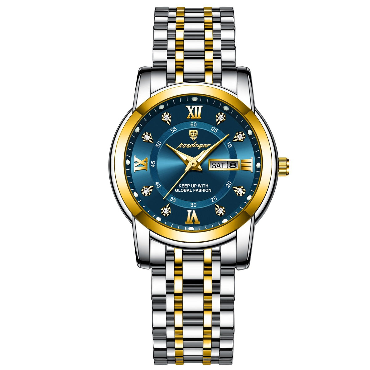 POEDAGAR 769 Luxury Women Wristwatch Luxury Quartz Ladies Watch Waterproof Stainless Steel Luminous Date Week Women’s Watches Dress Clock