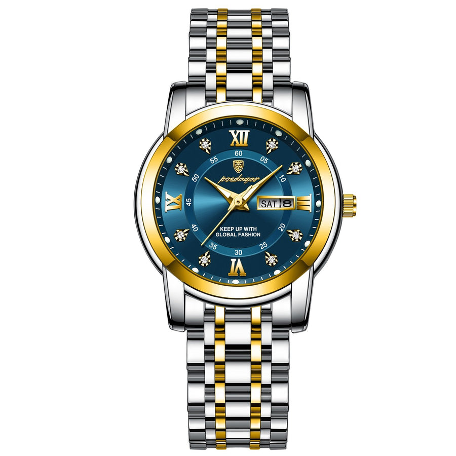 POEDAGAR 769 Luxury Women Wristwatch Luxury Quartz Ladies Watch Waterproof Stainless Steel Luminous Date Week Women’s Watches Dress Clock