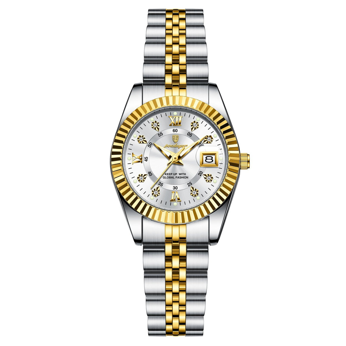 POEDAGAR 780 Luxury Elegant Watch for Women Waterproof Luminous Date Ladies Watch Stainless Steel Quartz Women’s Watches Girl Reloj