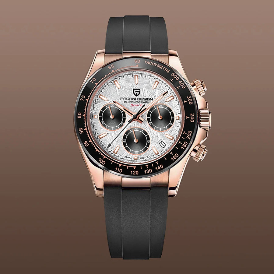 PAGANI DESIGN 2026 NOUVEAU 1664 Montre Homme Cadran Météorite Luxe Saphir Quartz Sport Chronographe Reloj Hombre