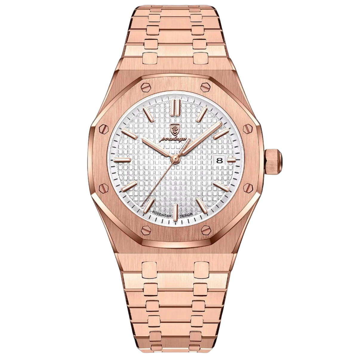 King 41mm - Rose Gold White