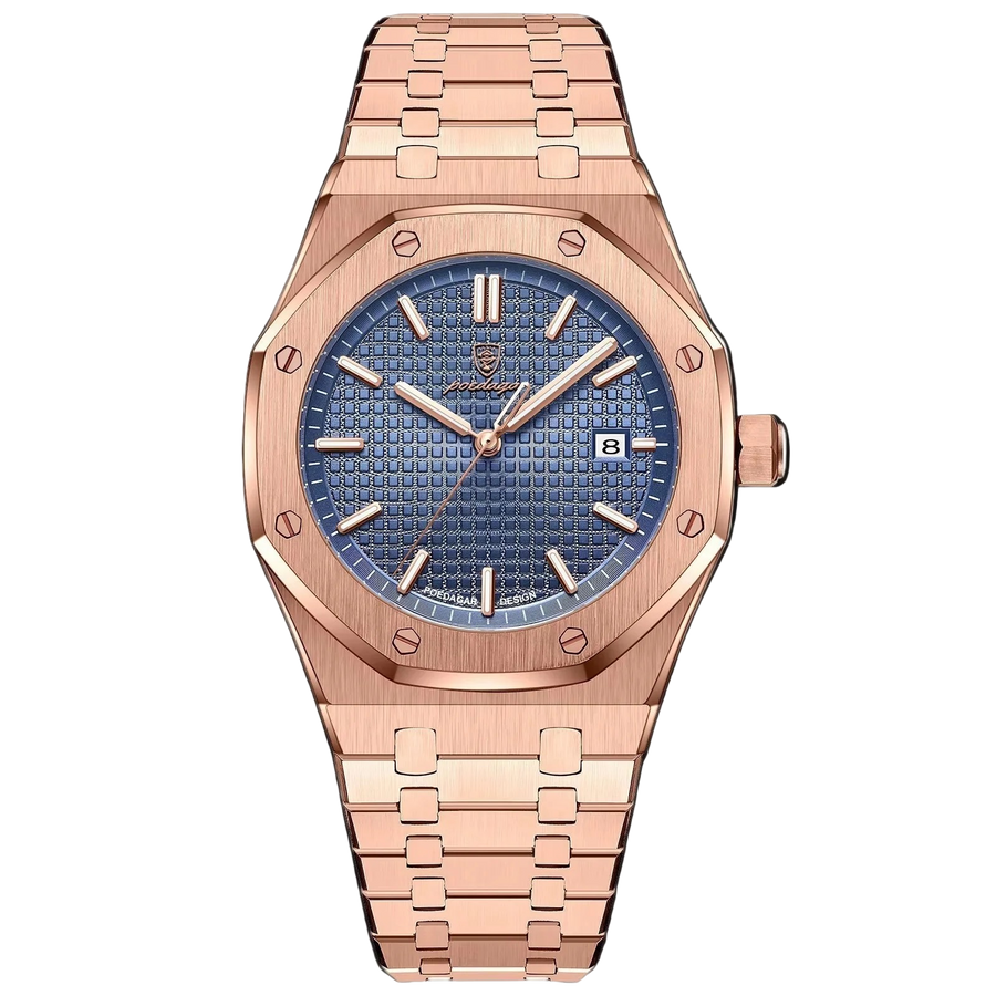 King 41mm - Rose Gold Blue
