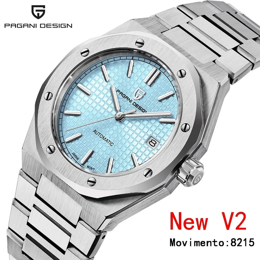 PAGANI DESIGN 2026 Nouvelle montre pour homme PD1673 40MM, automatique mécanique 8215, étanche 10 bars, lumière nocturne C3, Reloj Hombre