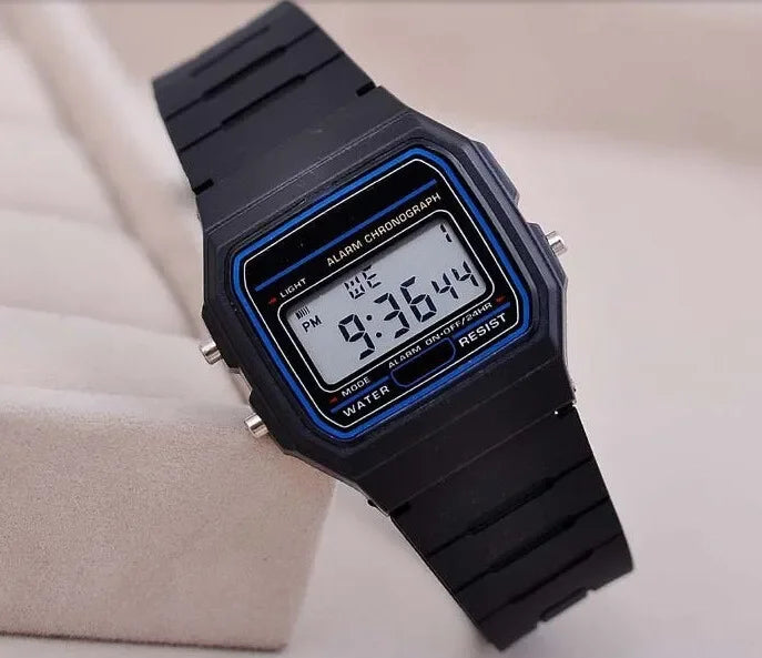 Montre numérique LED sport pour homme, cadran carré simple, bracelet en silicone, montre décontractée tendance pour homme, Montre Homme
