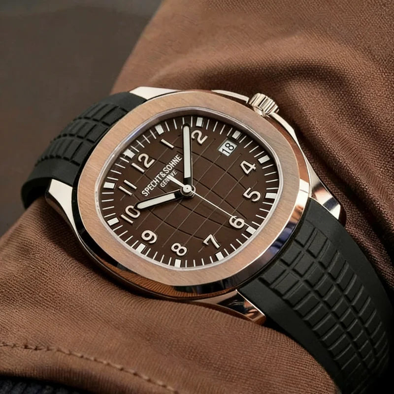 Specht & Sohne – montre mécanique pour hommes, 40MM, japon Miyota 8215 Movt, or Rose, acier inoxydable, classique, 5167, étanche