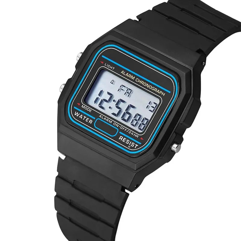 Montre numérique LED sport pour homme, cadran carré simple, bracelet en silicone, montre décontractée tendance pour homme, Montre Homme